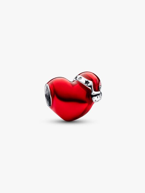 Pandora Jewelry - PandoraMetallic Red Christmas Heart Charm